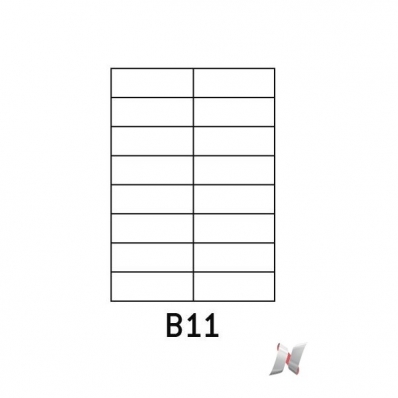 Image Boite de 100 planches de 16 étiquettes 105x37mm 7210993A 01